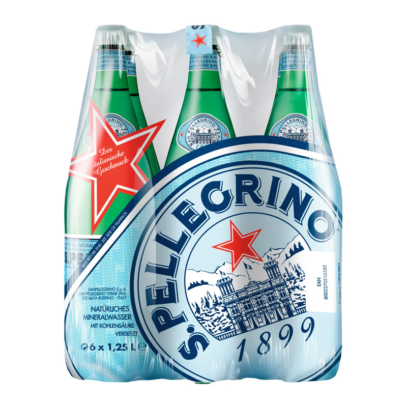 S.Pellegrino Mineralwasser 6x 1,25 Liter