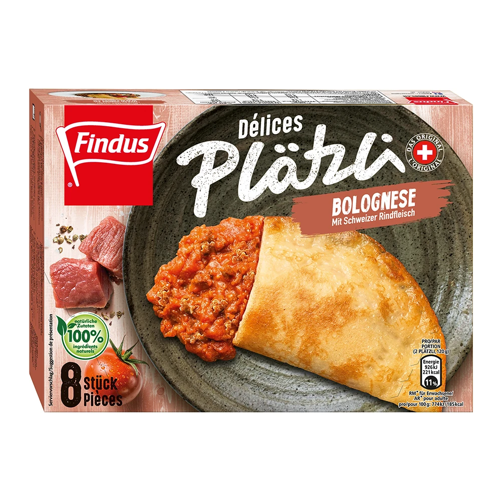Findus Plätzli Bolognese 480g