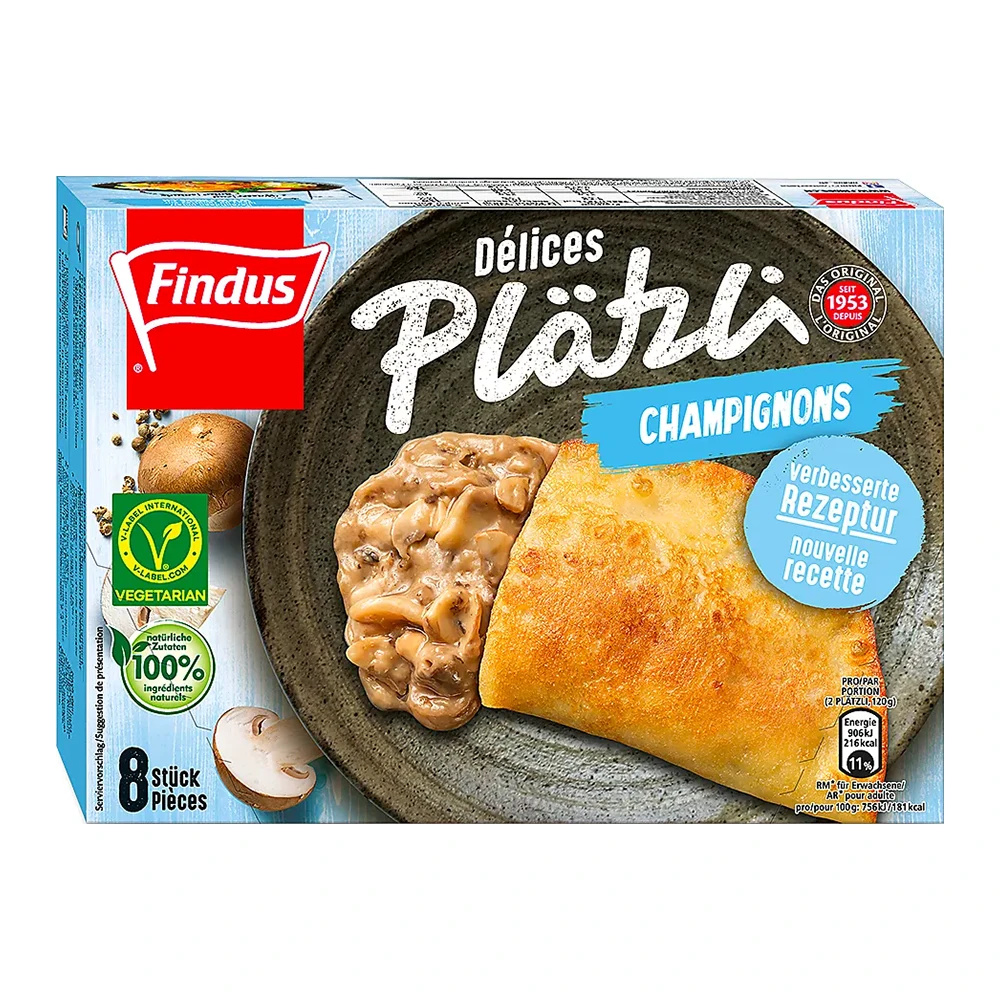 Findus Plätzli mit Champignons 480g