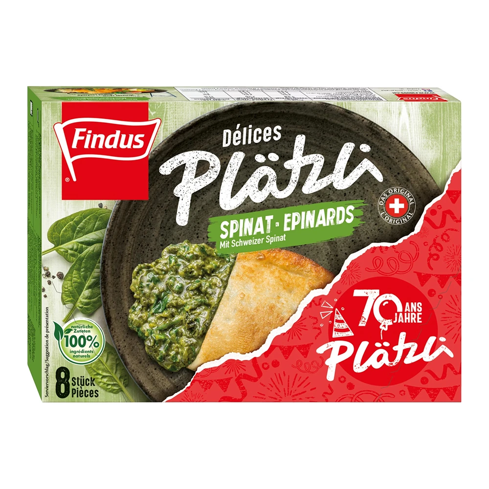 Findus Plätzli mit Spinat 480g